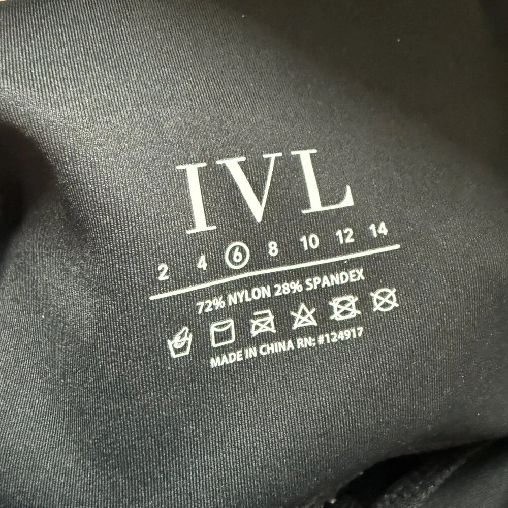 IVL ✨ NWOT Split-Hem Bootcut Leggings \\ Size 6 / Small // Black - Picture 5 of 5